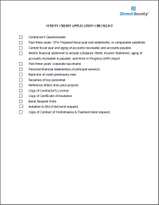 DS Application Checklist